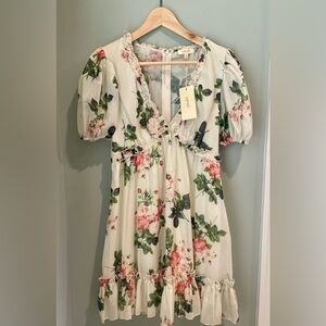 Floral Smocked Dress- Size Small- New‎ with Tags